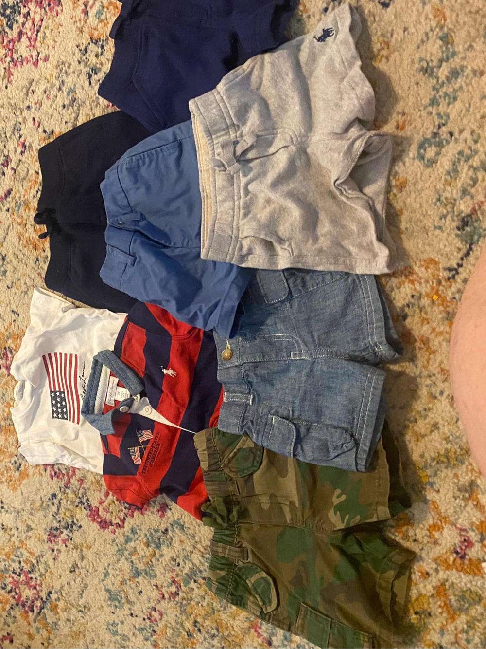 Polo Ralph Lauren Baby Boy Summer Wardrobe Lot 8pc Set 3M Shirts Shorts